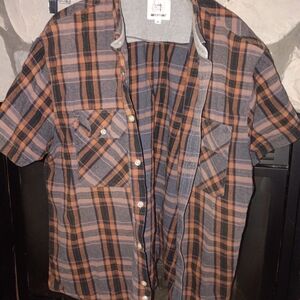 Men's Plaid Short Sleeve Shirt